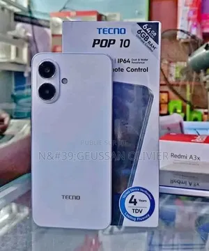 Nouveau Tecno Pop 10 64 GB Blanc