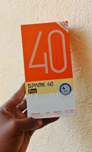 Nouveau Tecno Spark 40 Pro 256 GB Blanc