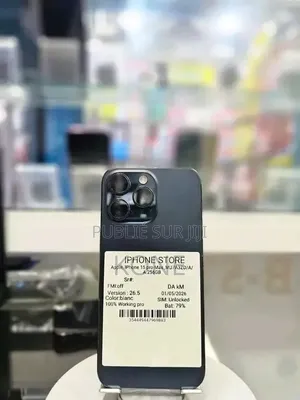 Nouveau Apple iPhone 15 Pro Max 256 GB Noir