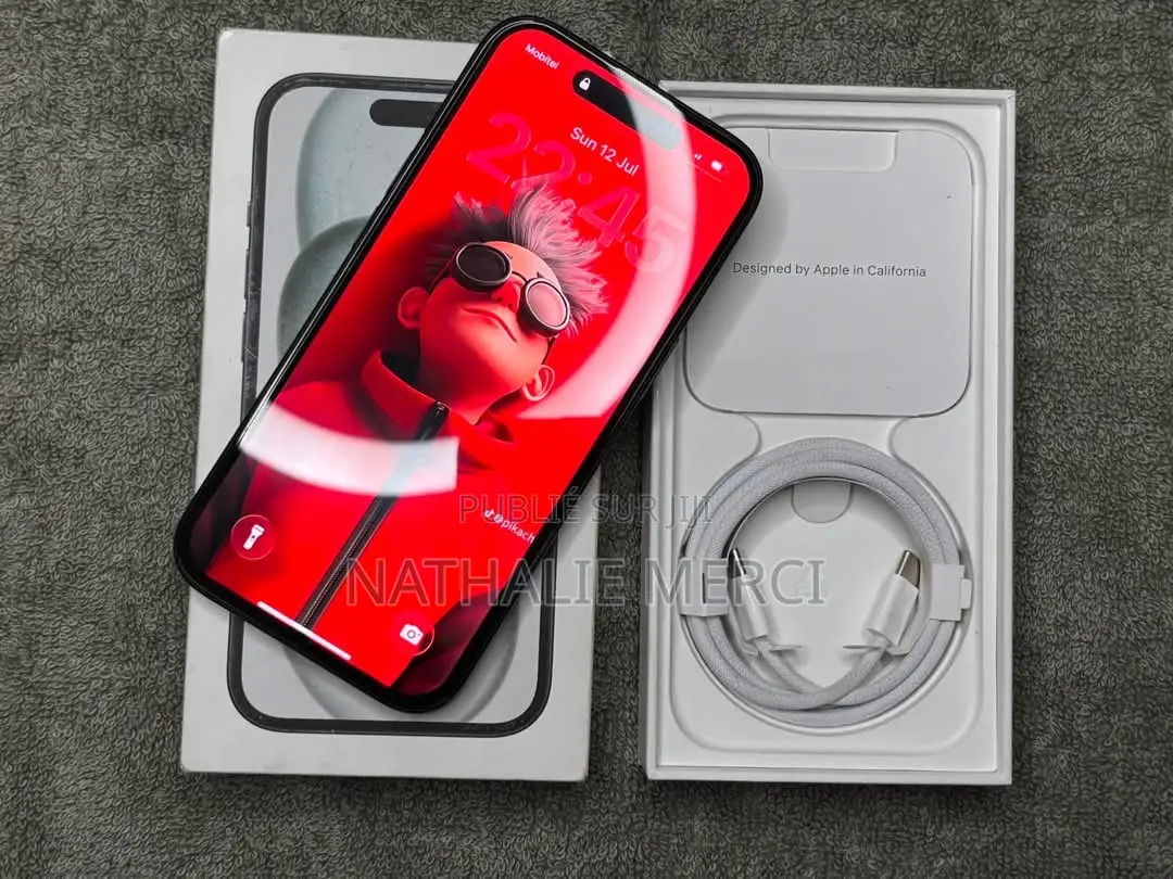 Nouveau Apple iPhone 15 256 GB Noir