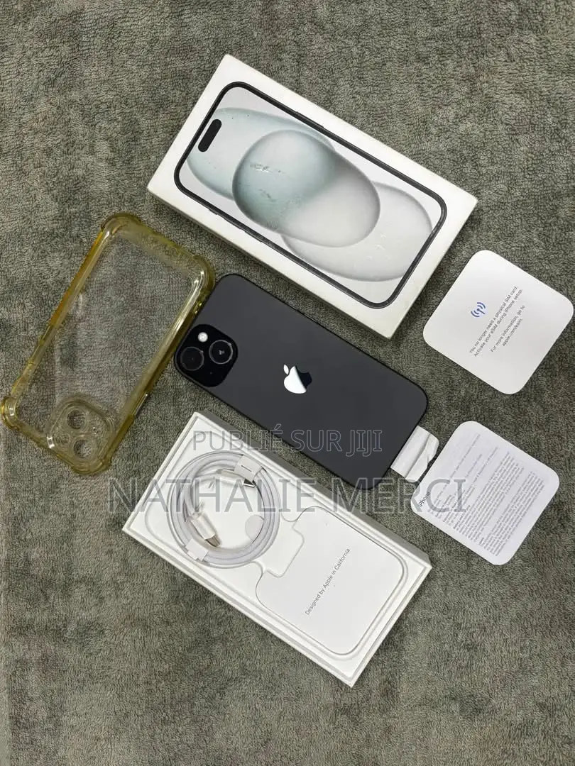 Nouveau Apple iPhone 15 256 GB Noir