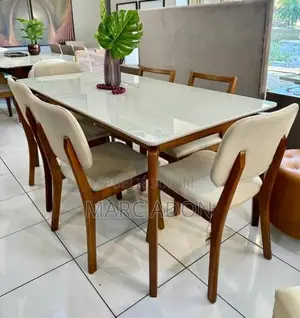 Ensemble Table À Manger Moderne Avec 4 Ou 6 Chaises – Design Élégant