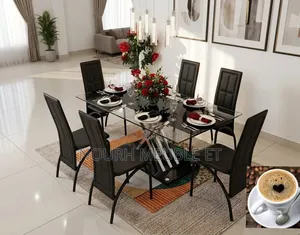 Table À Manger Vitrée Avec 6 Chaises