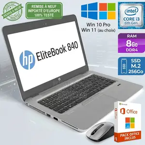 Ordinateur portable HP EliteBook 840 G3 8GB Intel Core i3 SSD 256GB