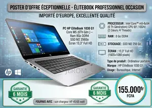 Ordinateur portable HP EliteBook 1030 G1 8GB Intel Core M SSD 256GB