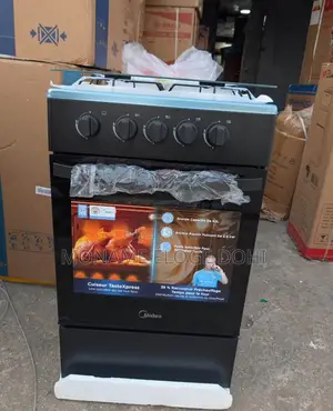 Cuisinière 4 Feux Avec Four Midea Solide Et Original