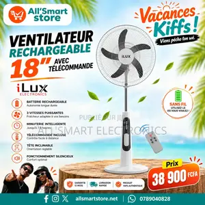 Ventilateur iLUX Rechargeable Avec Télécommande