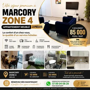 Meublé 2chbre Appartement dans Marcory à Louer