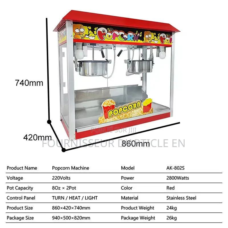 Machine À Pop-Corn Automatique.