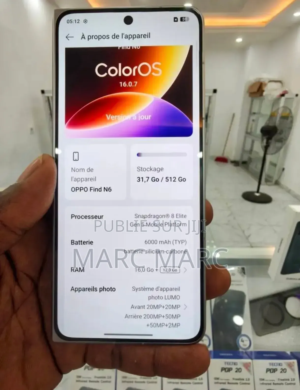Nouveau Oppo Find N6 256 GB Autre