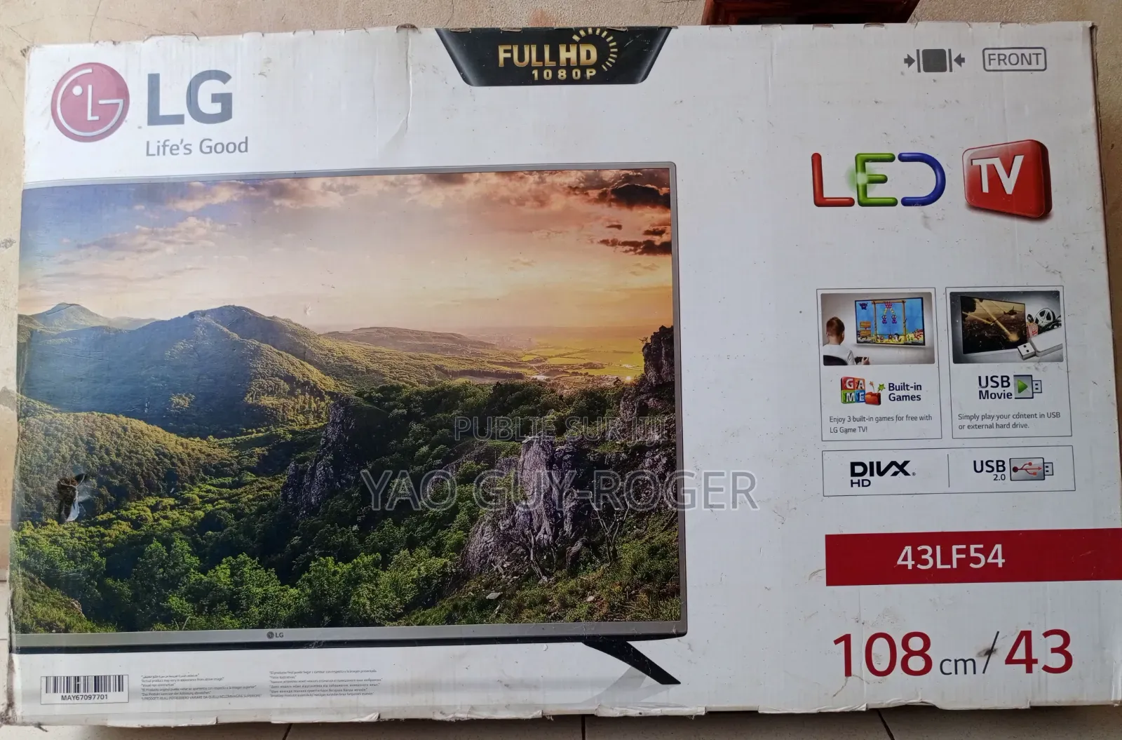 Télévision LG 43 Pouces