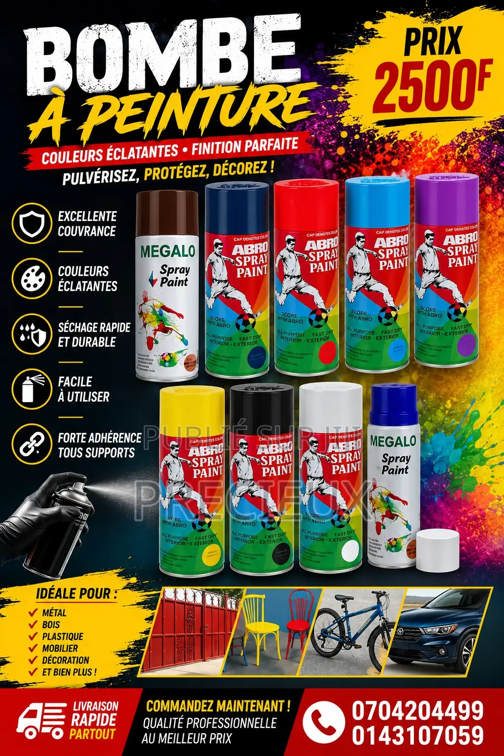 Bombe a Peinture en Spray