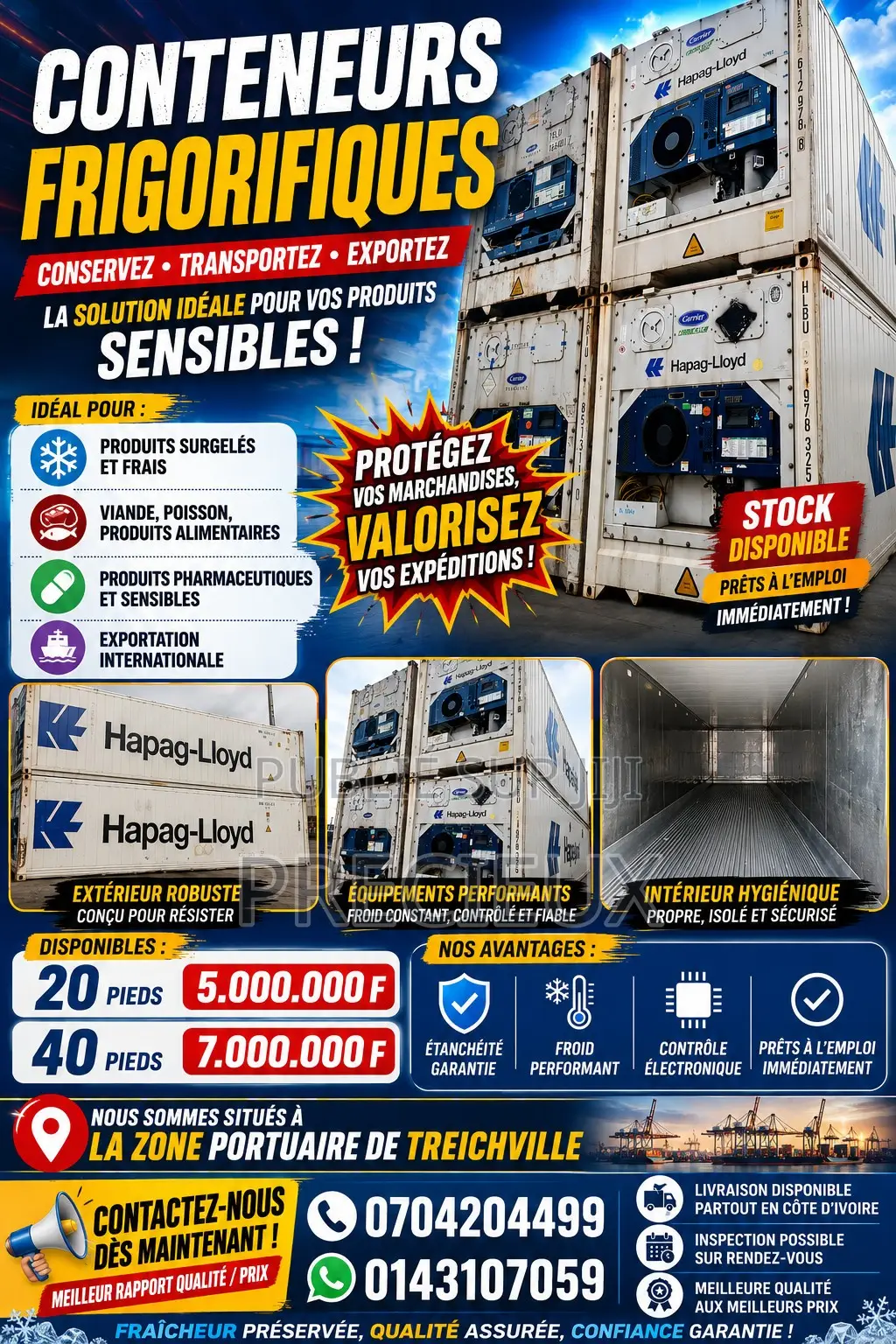 CONTENEUR FRIGORIFIQUE 40 Pieds