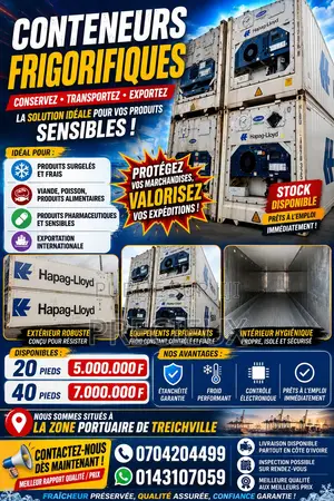 CONTENEUR FRIGORIFIQUE 40 Pieds