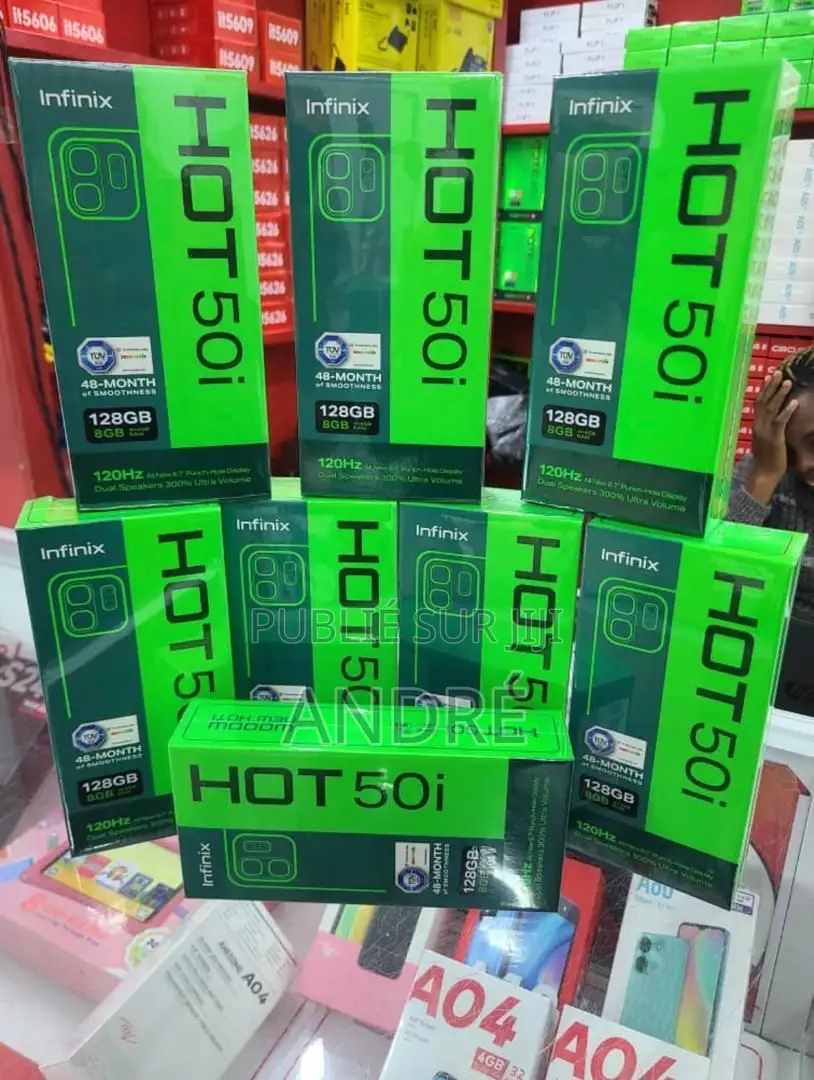Nouveau Infinix Hot 50 Pro+ 4G 256 GB Blanc