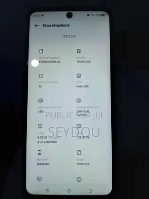 Tecno Spark 20 128 GB Gris
