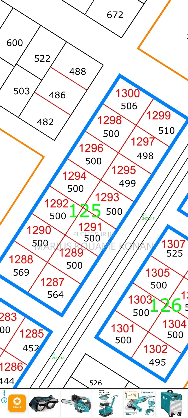 Des Terrains De 500 M2 À Vendre À Yamoussoukro