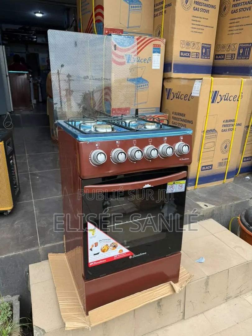 Gazinière Binatone - 4 Feux Brûleurs - 2 Fours