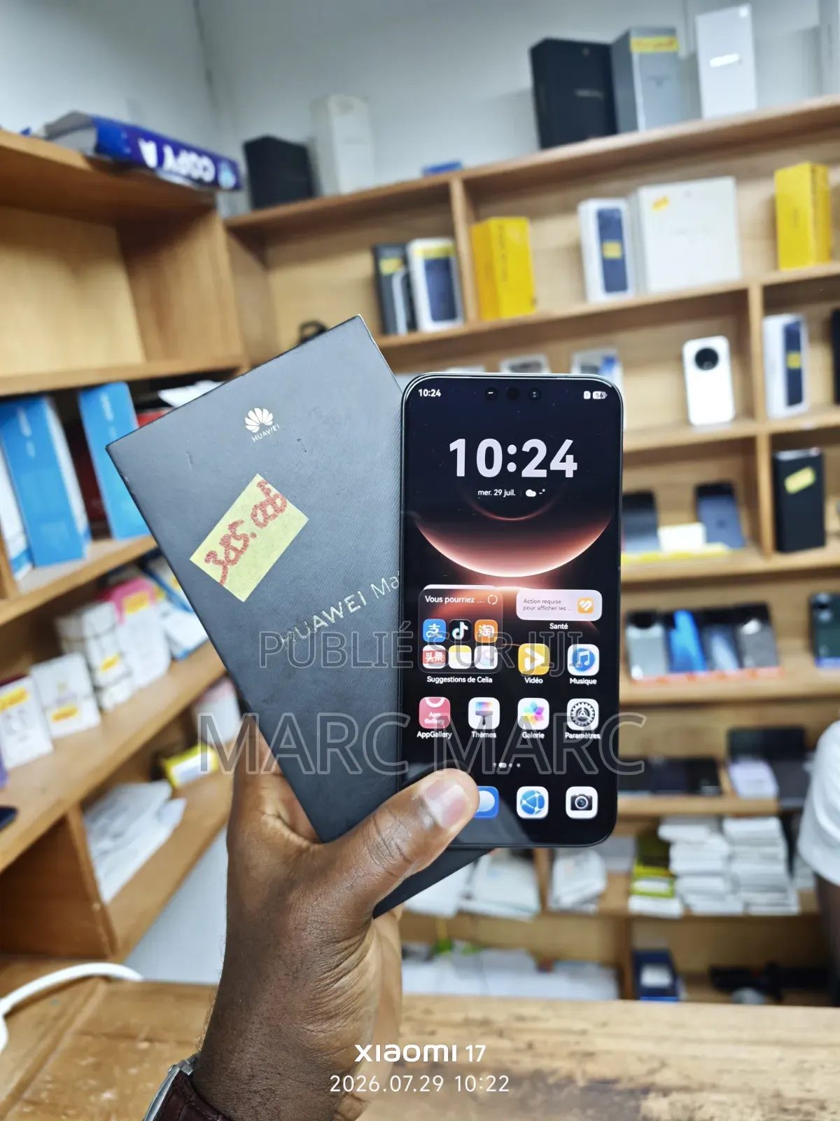 Nouveau Huawei Mate 80 5G 512 GB Noir
