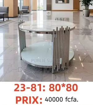 Table Basse Ronde Design Moderne