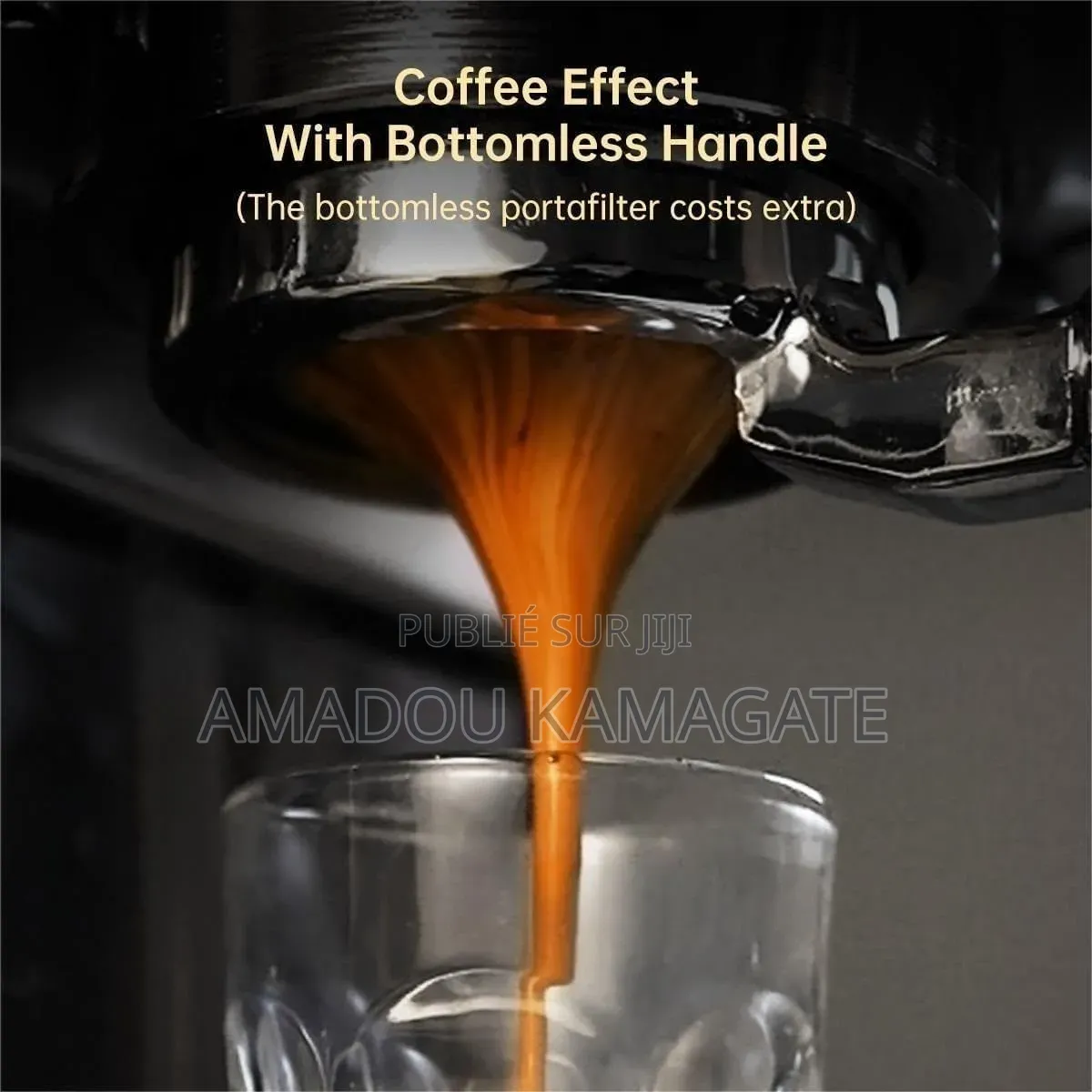 Machine a Cafe Expresso Semi-Automatique en Acier Inoxydable 19Capsl