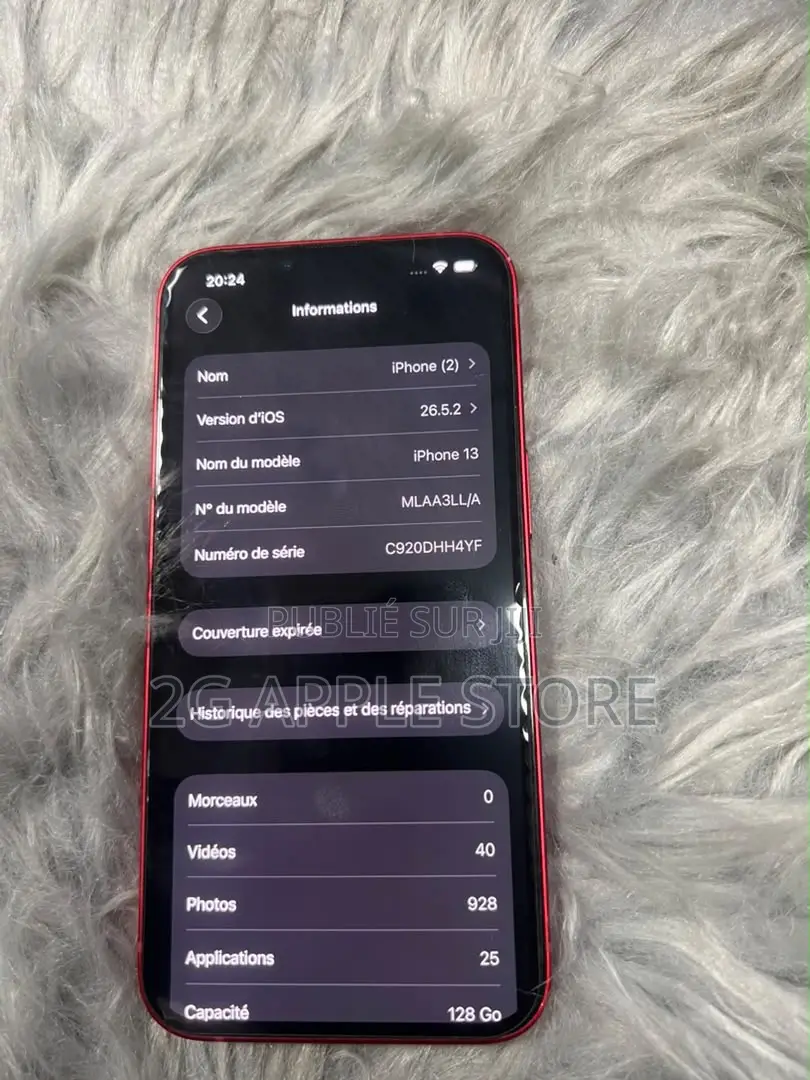 Nouveau Apple iPhone 13 128 GB Rouge