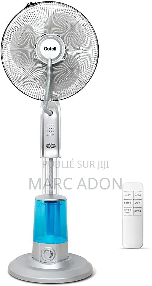 Ventilateur Brumisateur Rechargeable Avec Télécommande