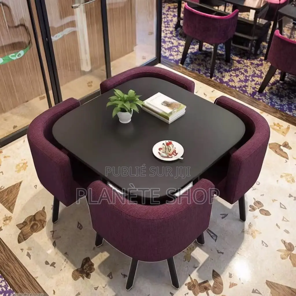 Ensemble Table À Manger Moderne Avec 4 Chaises