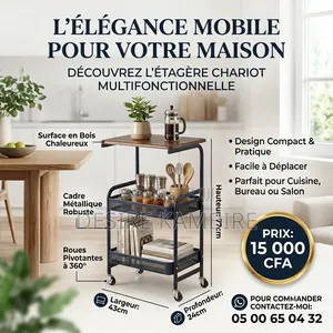 Étagère Chariot Roulante Multifonction