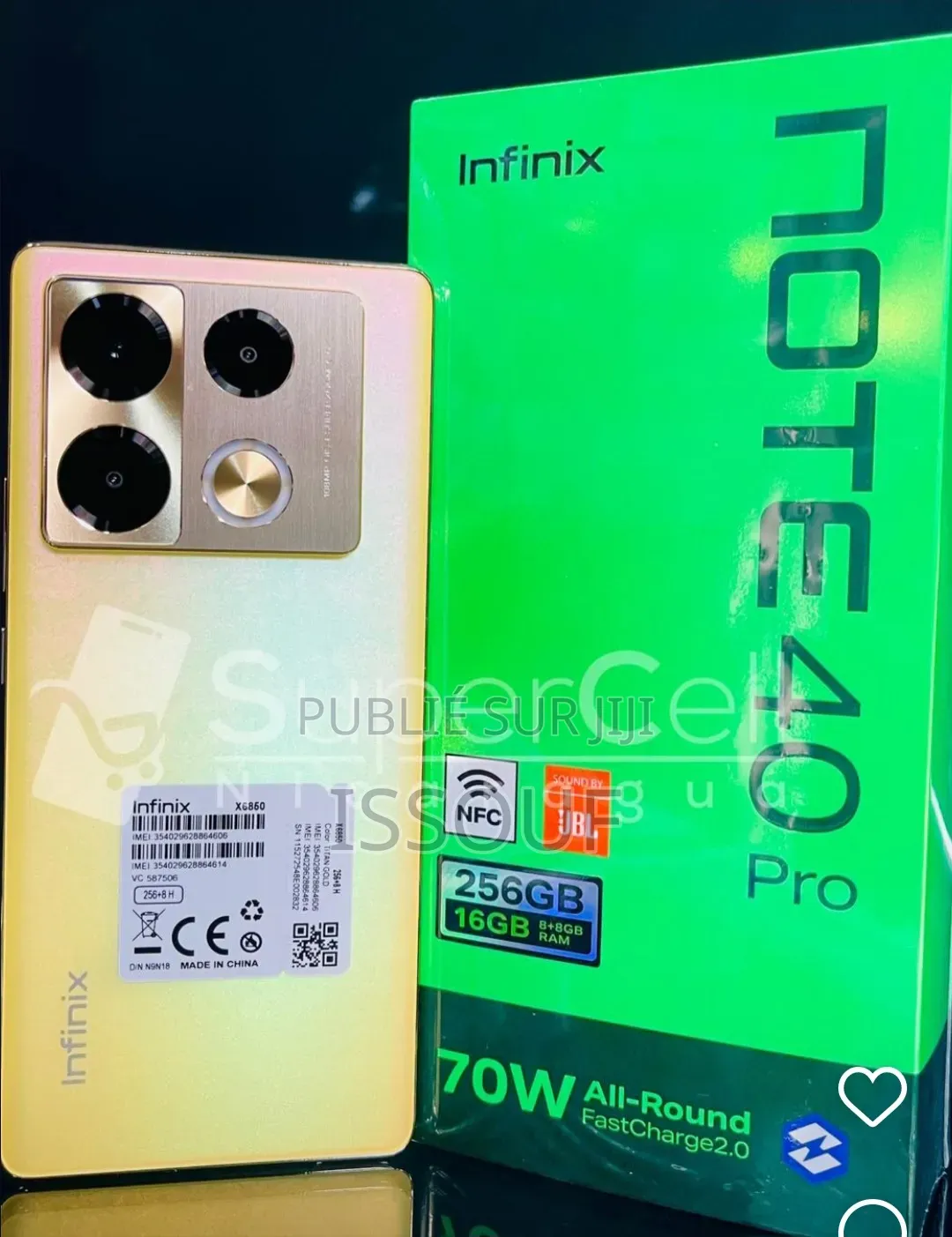 Nouveau Infinix Note 40 Pro 256 GB Autre
