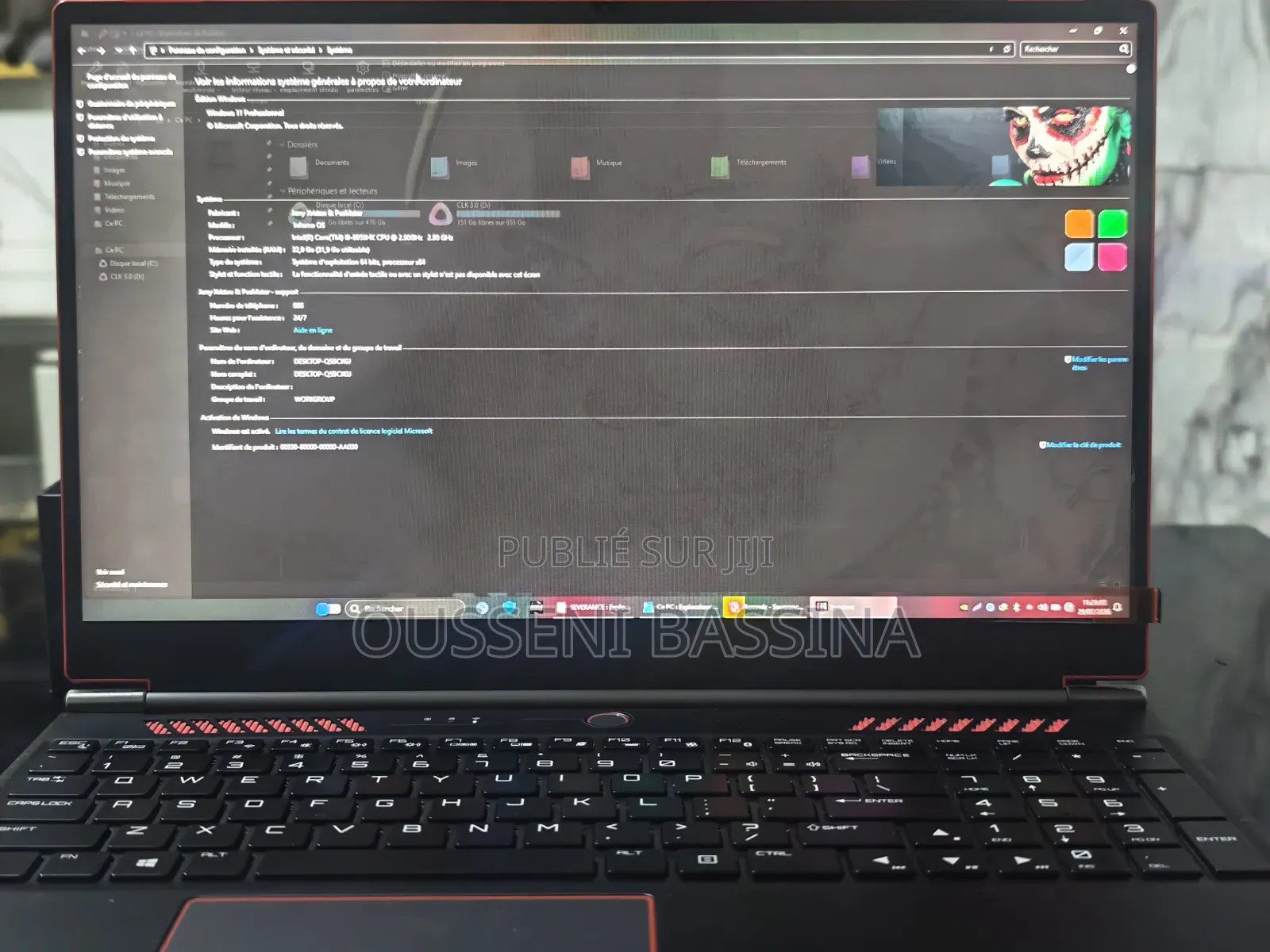 Ordinateur portable Autre Autre 32GB Intel Core i9 SSD 1.5T