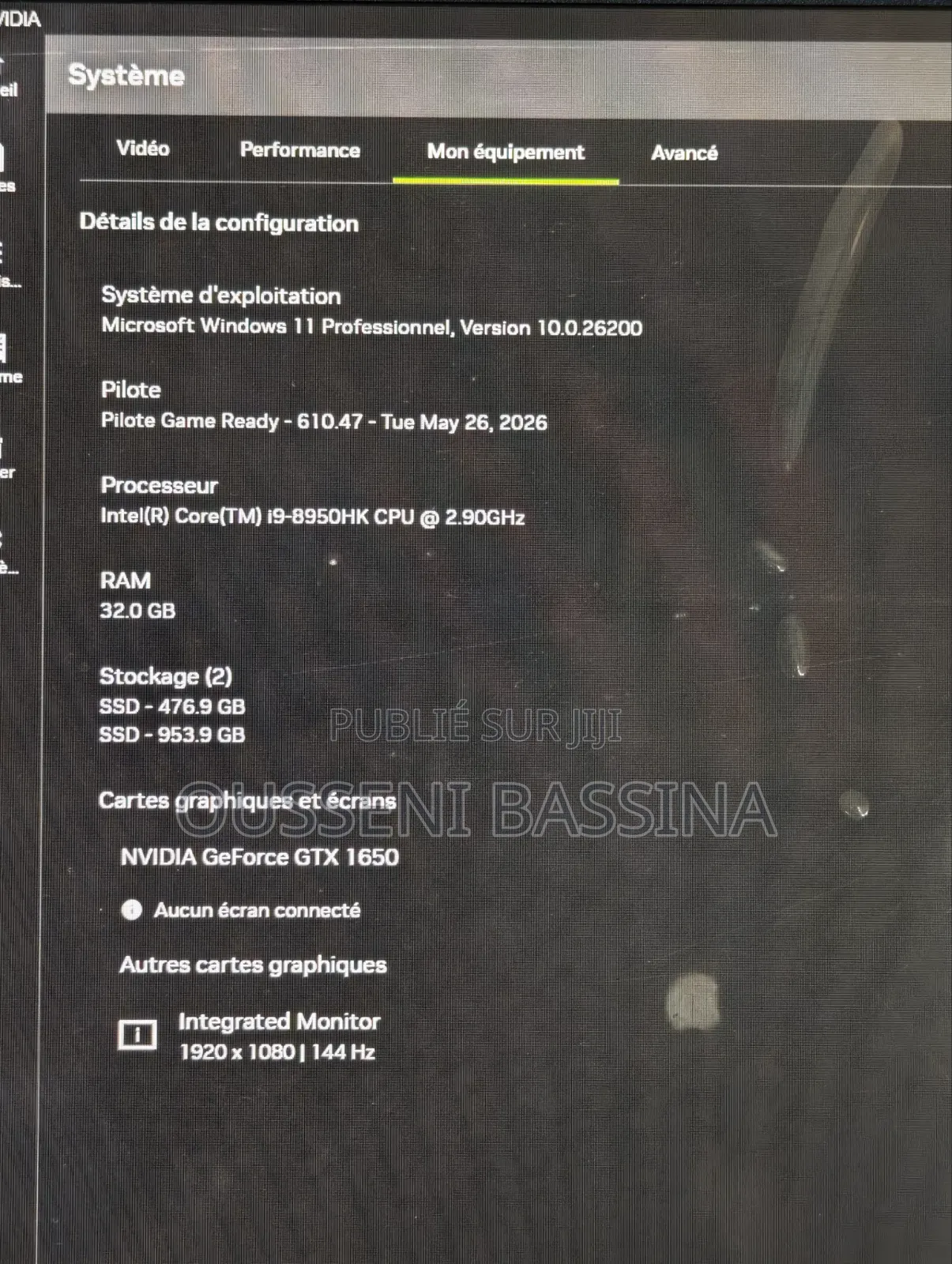 Ordinateur portable Autre Autre 32GB Intel Core i9 SSD 1.5T
