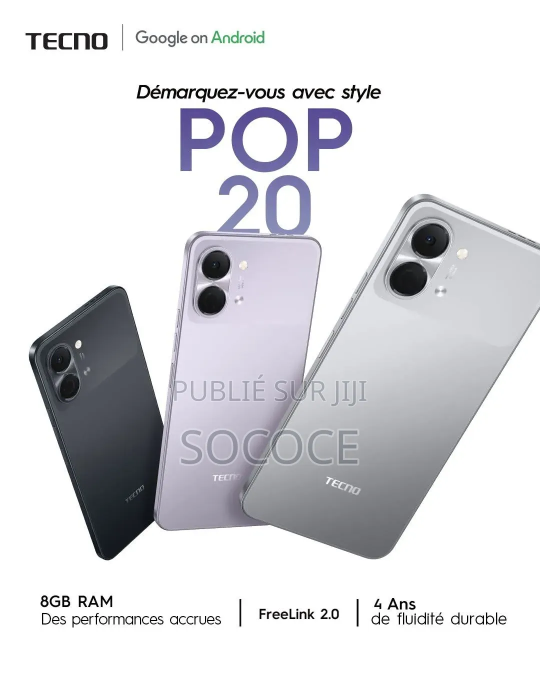 Nouveau Tecno Pop 20 128 GB Autre