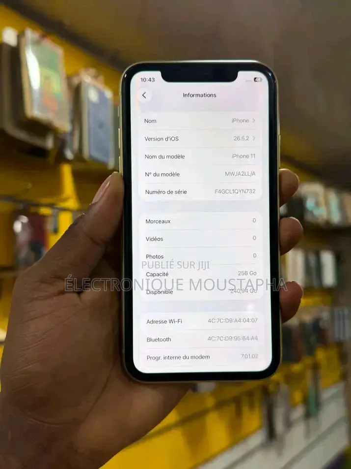 Nouveau Apple iPhone 11 256 GB Jaune