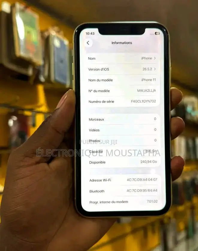Nouveau Apple iPhone 11 256 GB Jaune