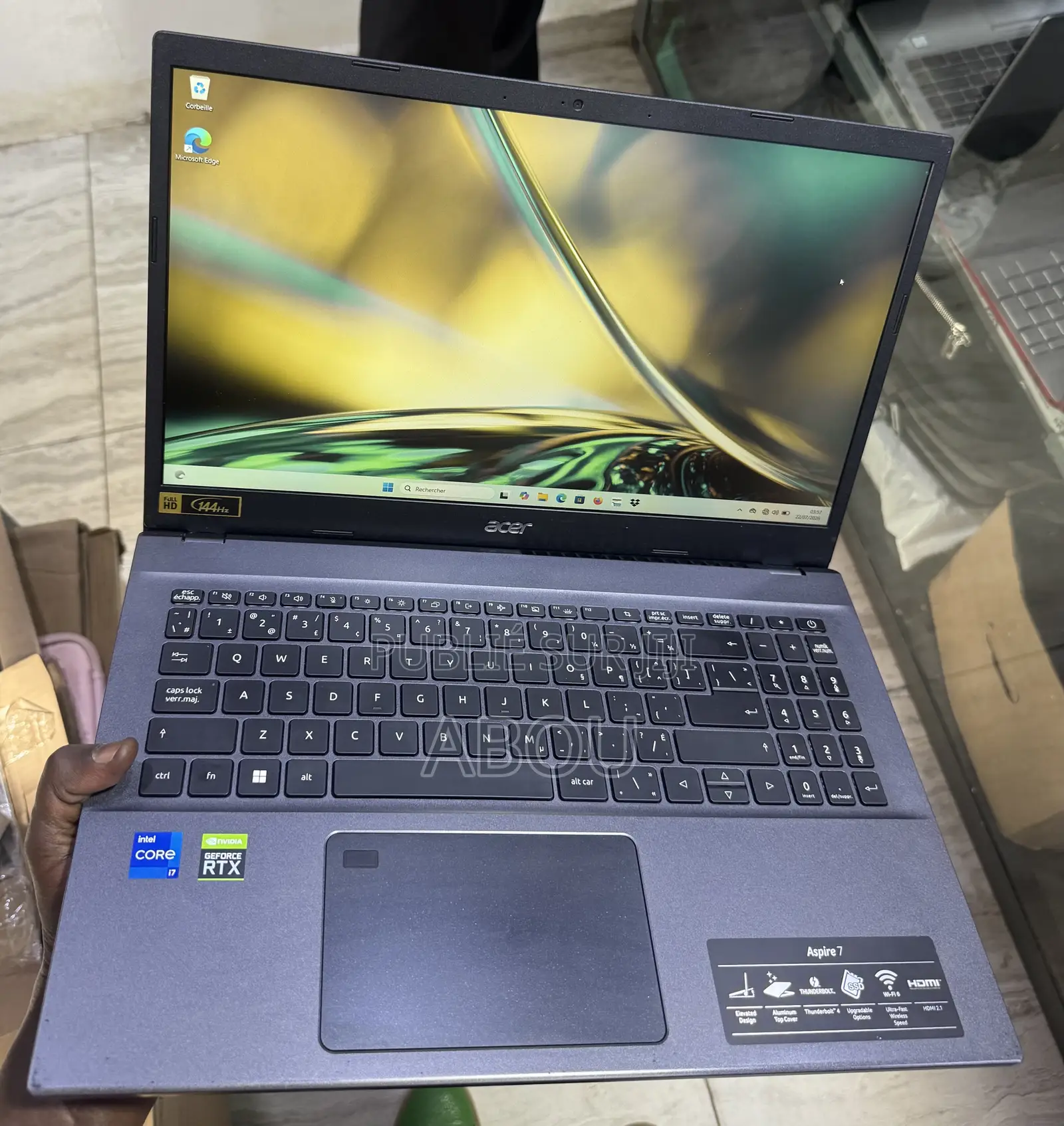 Ordinateur portable Acer Aspire 15 16GB Intel Core i7 SSD 500GB