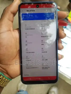 Nouveau Tecno Spark 40 128 GB Bleu