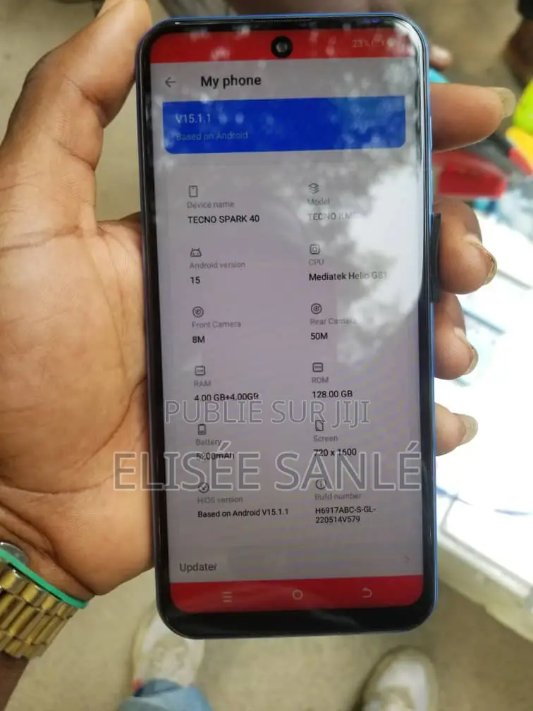 Nouveau Tecno Spark 40 128 GB Bleu