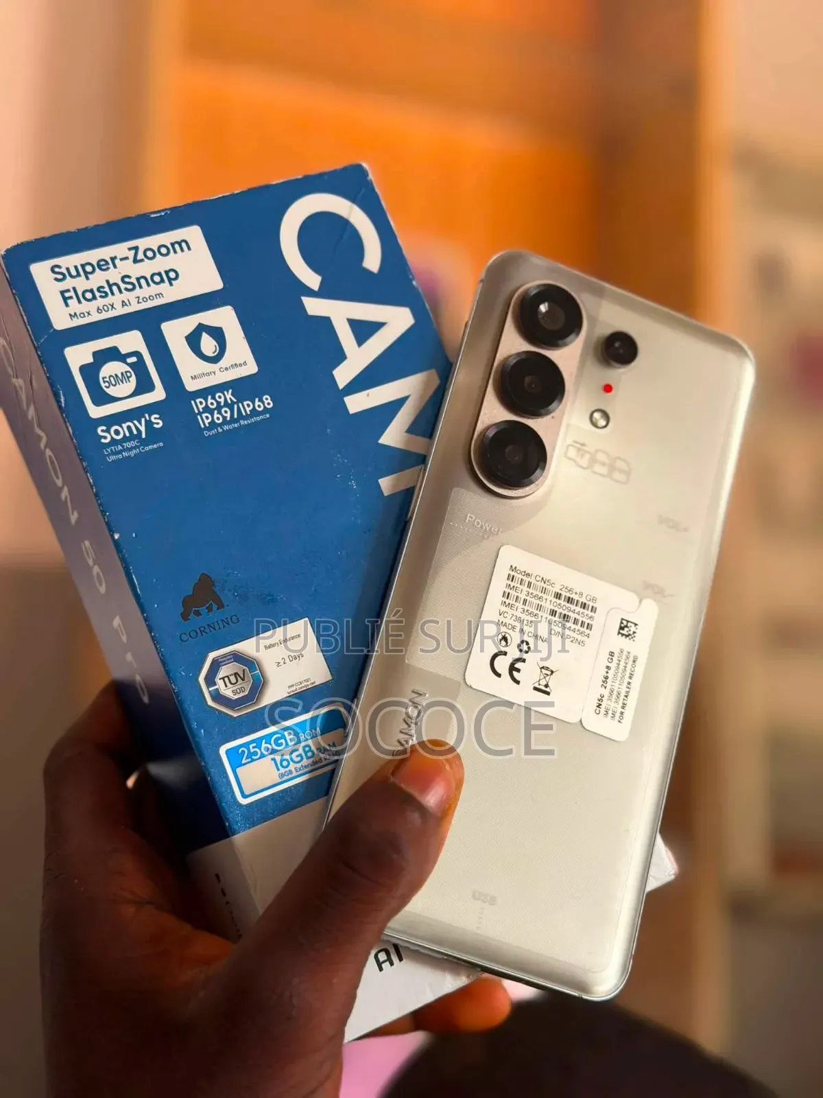 Nouveau Tecno Camon 50 Pro 256 GB Blanc