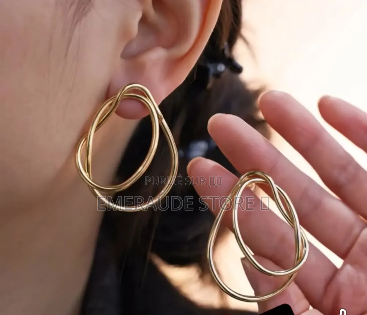 Boucles d'Oreilles Femme Plaquées or – Design Moderne Et Élégant