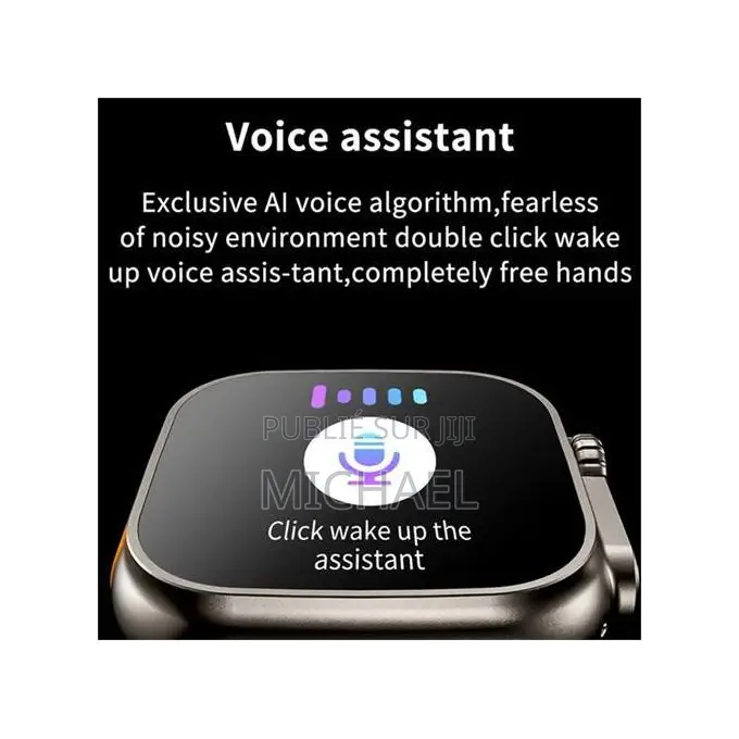 Montre Connectée T900 Ultra 2 Max - Écran 2.3" HD - Appels Bluetooth