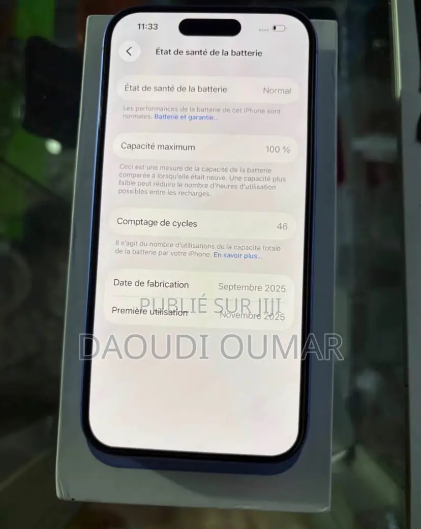 Nouveau Apple iPhone 16 256 GB Bleu