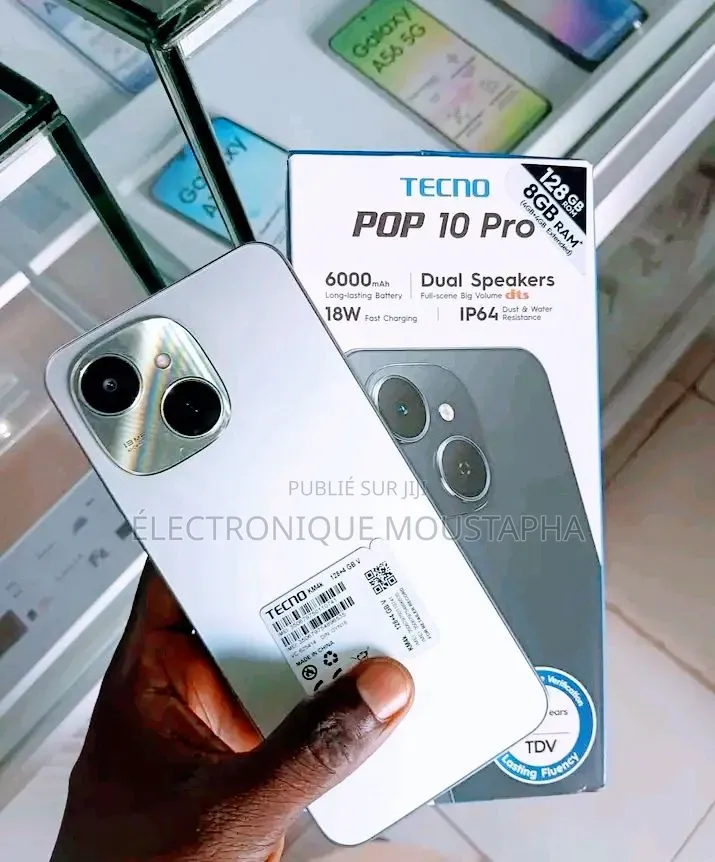 Nouveau Tecno Pop 10 Pro 128 GB Gris