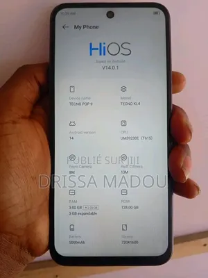 Nouveau Tecno Pop 9 128 GB Autre