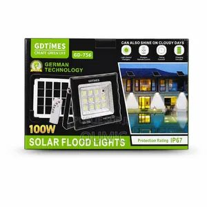 Projecteur Solaire LED 100W GDTIMES GD-756 Avec Panneau Solaire