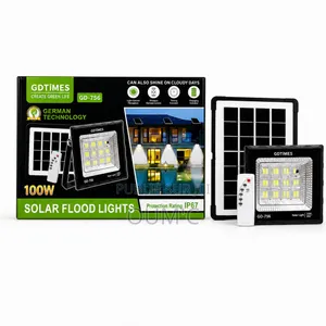 Projecteur Solaire LED 100W GDTIMES GD-756 Avec Panneau Solaire