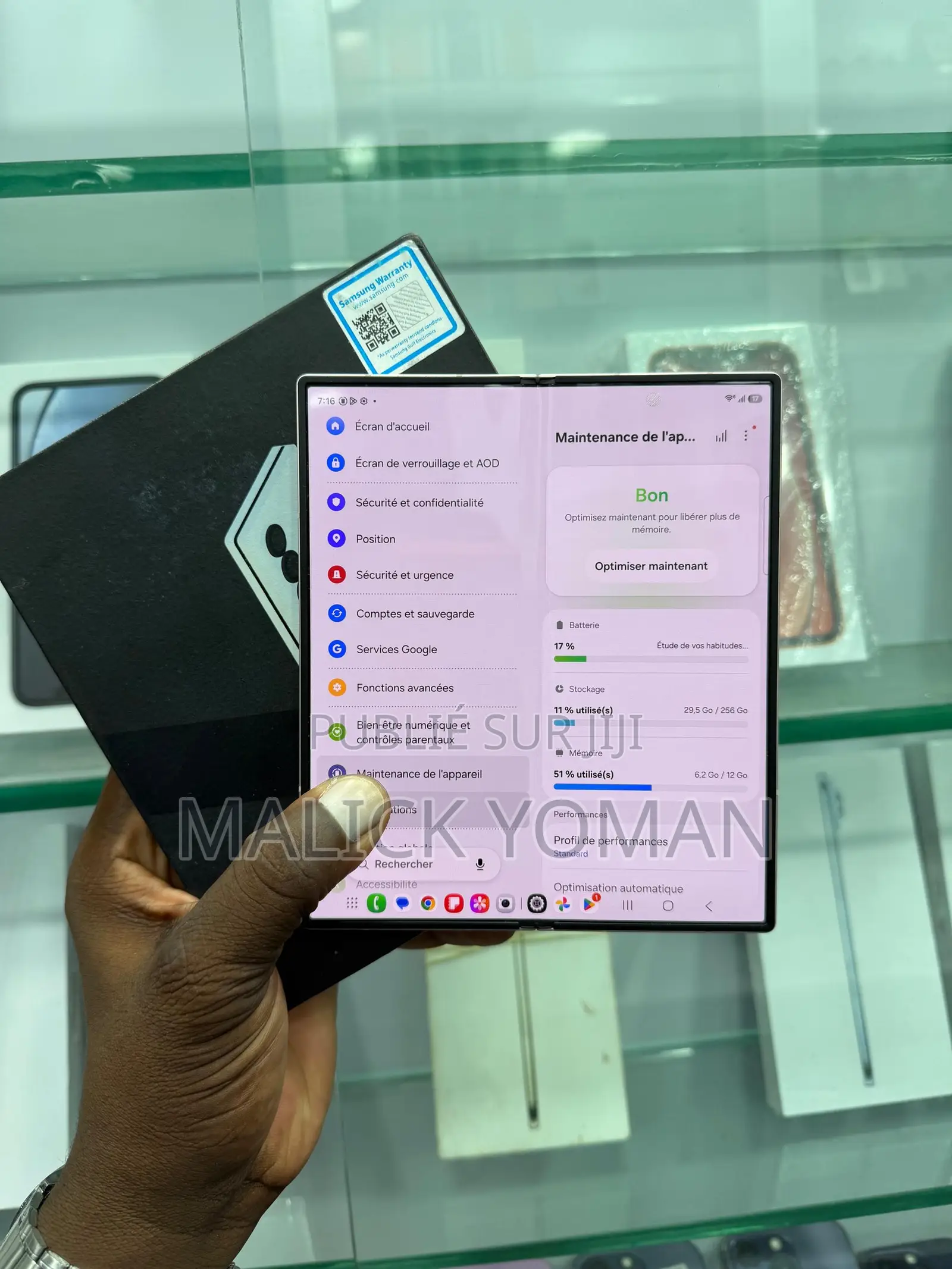 Samsung Galaxy Z Fold6 256 GB Blanc