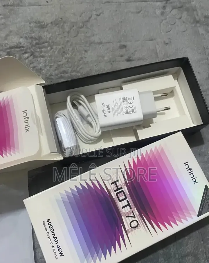 Nouveau Infinix Hot 70 256 GB Noir