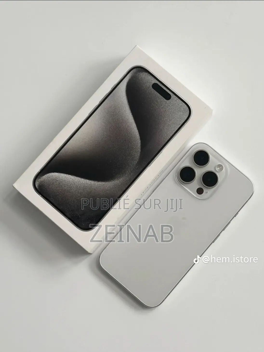 Nouveau Apple iPhone 15 Pro Max 256 GB Blanc