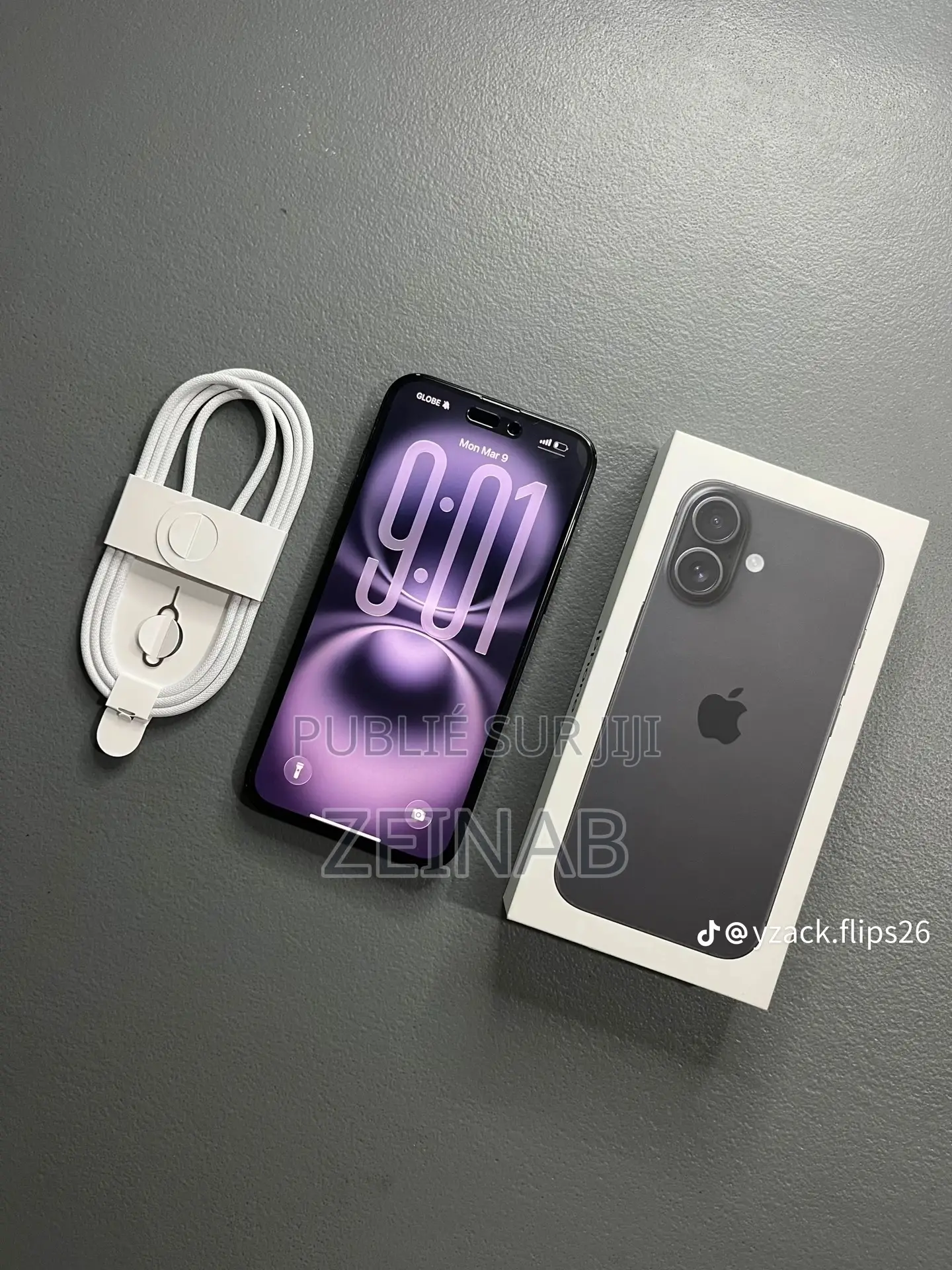 Nouveau Apple iPhone 16 128 GB Noir